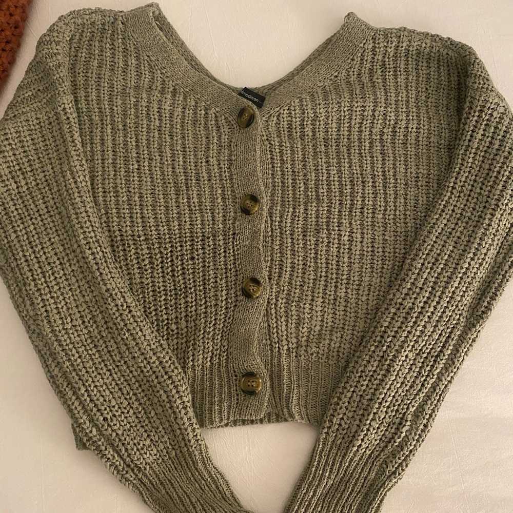Sage colored sweater